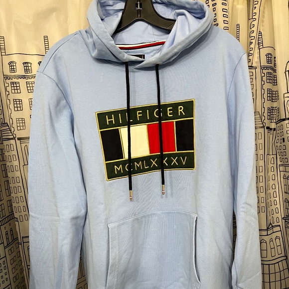 Tommy Hilfiger embroidery hoodie size large - Picture 1 of 6